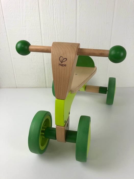 secondhand Hape Scoot Around Ride On Wood Bike