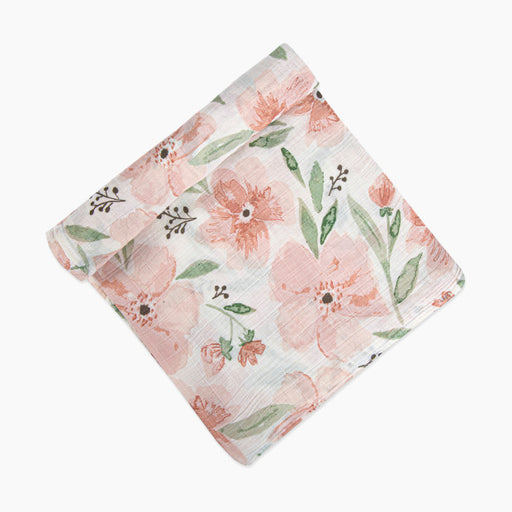 used Crane Baby Cotton Muslin Single Swaddle, Parker Floral