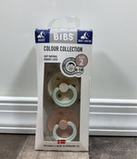 Shop BIBS 2-Pack Pacifiers, Size 2 (6+ months), Glow in the Dark Ivory/Blossom at GoodBuy Gear