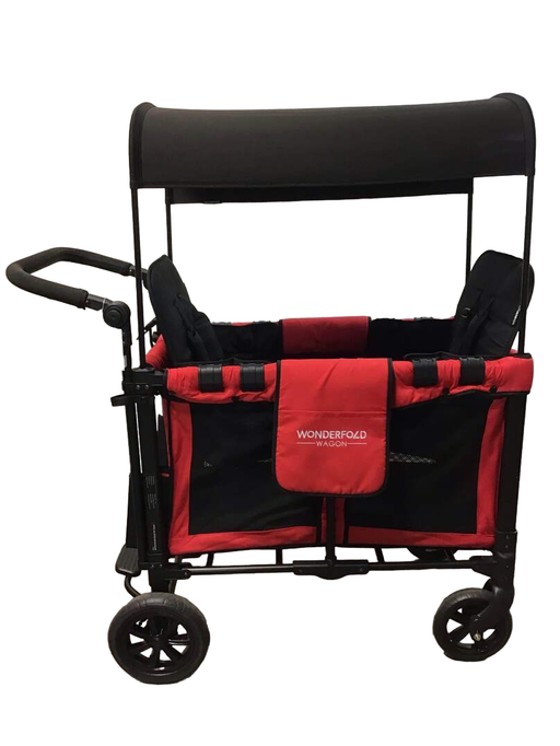 secondhand Wonderfold W2 Original Multifunctional Double Stroller Wagon, 2021, Red