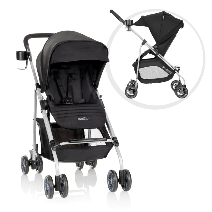 used Evenflo Reversi Lightweight Reversible Stroller, Altair Black, 2022