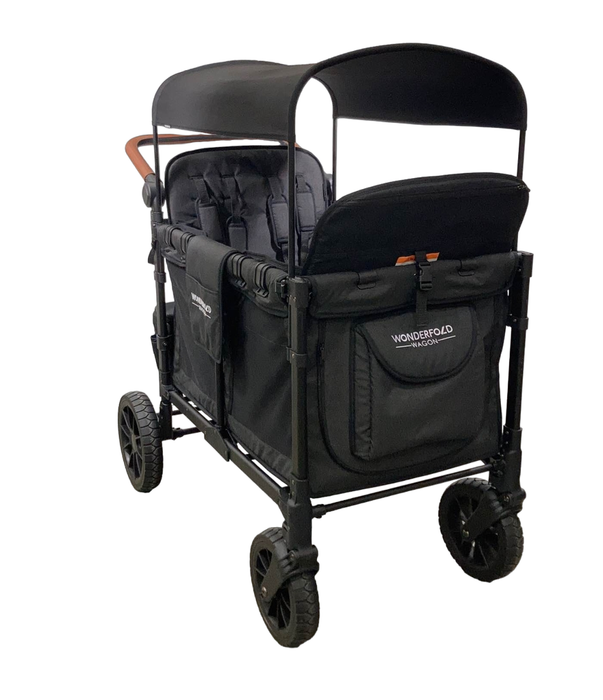 used Wonderfold W4 Luxe Quad Stroller Wagon, 2022, Volcanic Black