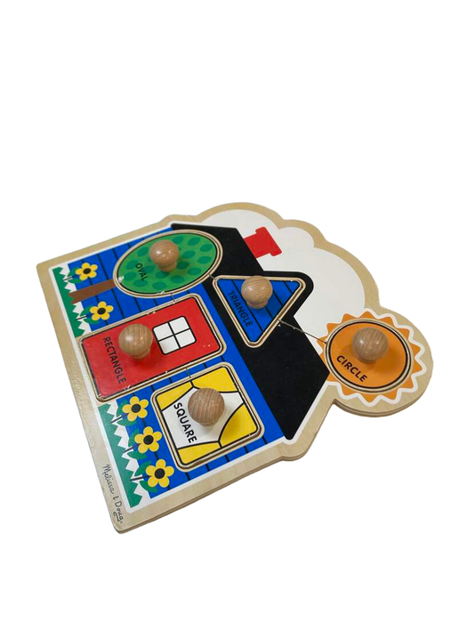 secondhand Melissa & Doug Jumbo Knob Puzzle