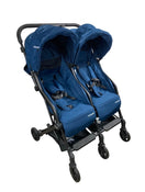 used Mompush Lithe Double Stroller, Navy, 2021