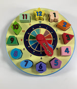 secondhand Melissa & Doug Shape Sorting Clock