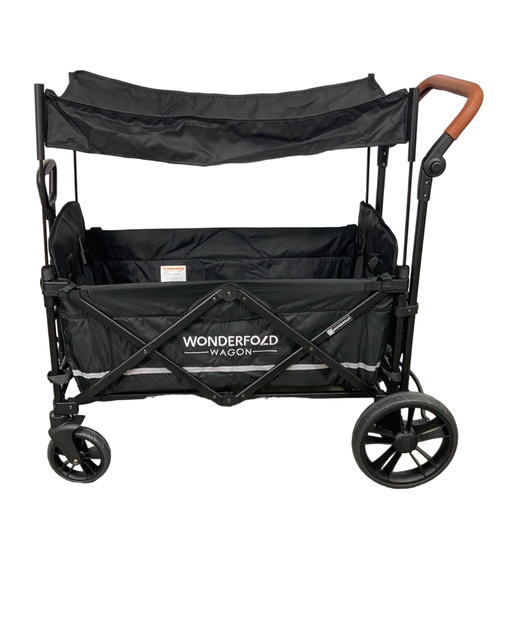 secondhand Wonderfold X2 Push + Pull Double Stroller Wagon, 2022, Stealth Black