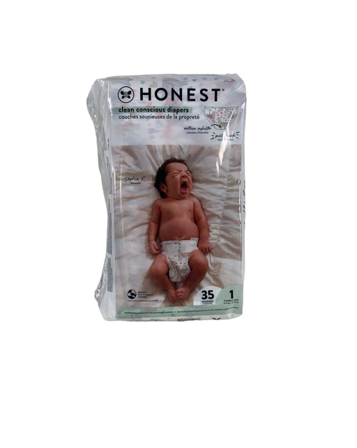 secondhand Honest Company Size 1 Diapers, 35 Ct