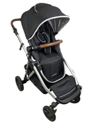 used Mockingbird Single to Double Stroller, 2022, Silver with Penny Leather, Watercolor Drops, Black