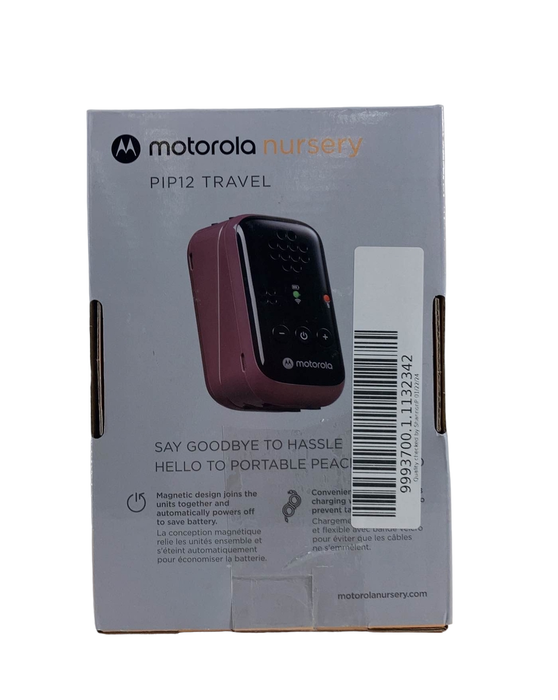 secondhand Motorola Digital Audio Travel Baby Monitor, PIP12