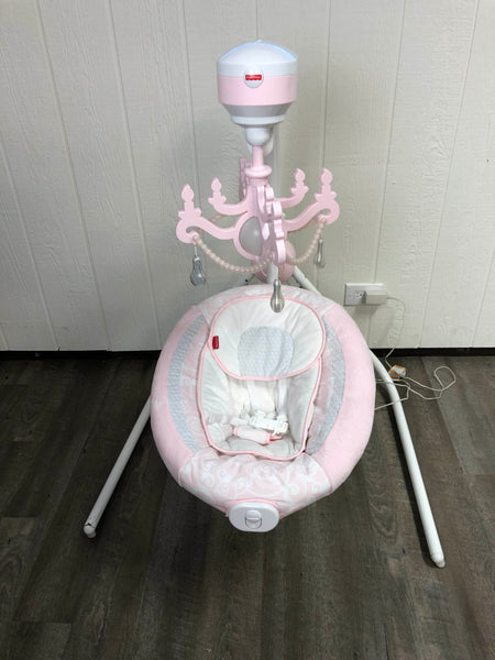 Fisher price pearl chandelier cradle deals n swing