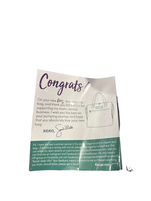 Sarah Wells Lizzy Breast Pump Bag, Grey