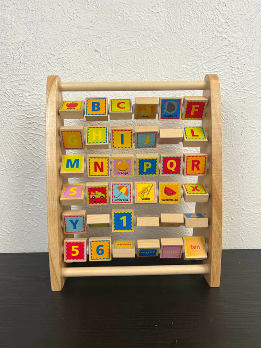 used Hape Wooden Alphabet Abacus