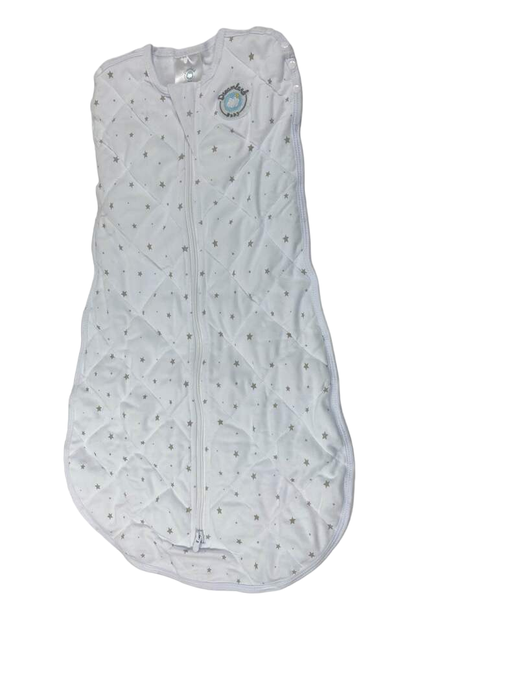 used Dreamland Weighted Sack & Swaddle , 0-6 Months, Grey Star