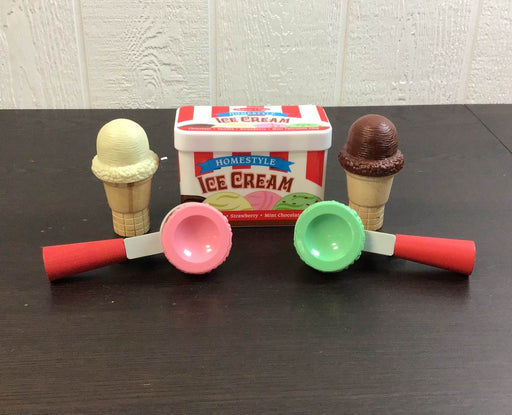 secondhand Melissa & Doug Scoop And Stack Ice Cream Cone Magnetic Pretend Play Set