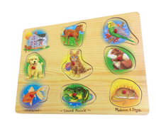 used Melissa & Doug Sound Puzzle, Pets