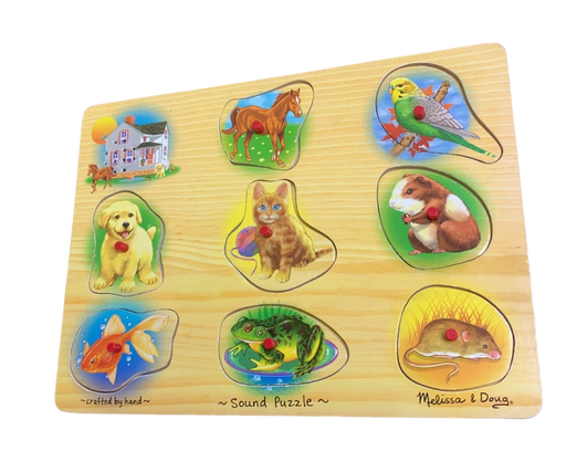 used Melissa & Doug Sound Puzzle, Pets