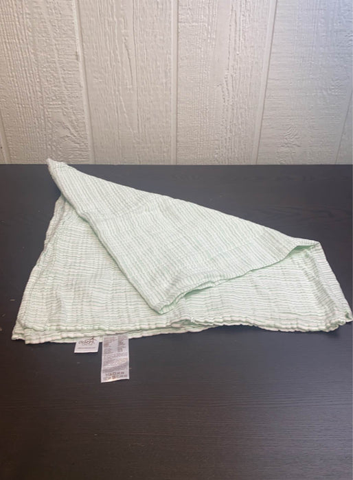 used Aden + Anais Swaddle Blanket, Green Stripes