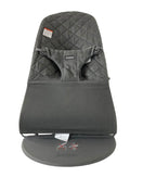 used BabyBjorn Bouncer Bliss, Dark Gray Frame, Anthracite Cotton Classic Quilt