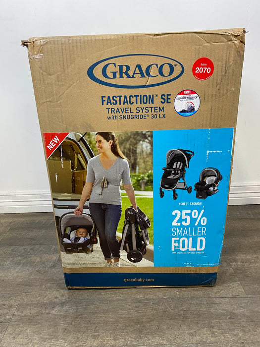 secondhand Graco FastAction SE Travel System, Asher 2020