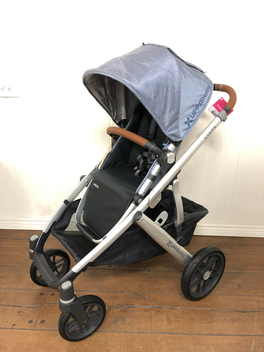 secondhand UPPAbaby VISTA Stroller, 2017, Gregory (Blue Melange)
