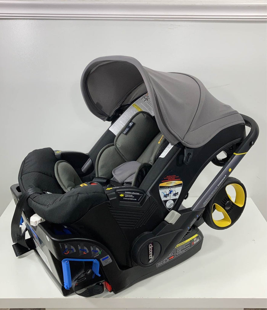 Doona Infant Car Seat & Stroller Combo, 2021, Greyhound