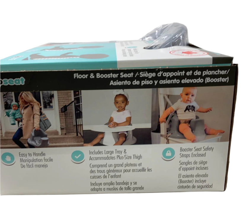 Shop Upseat Baby Floor Chair and Booster Seat with Tray, Grey at GoodBuy Gear