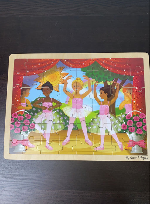 secondhand Melissa & Doug 48-Piece Wooden Jigsaw Puzzle, Ballerina