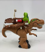 secondhand Fisher Price Imaginext Dino Fortress Gift Set, -Only Dinosaur Included