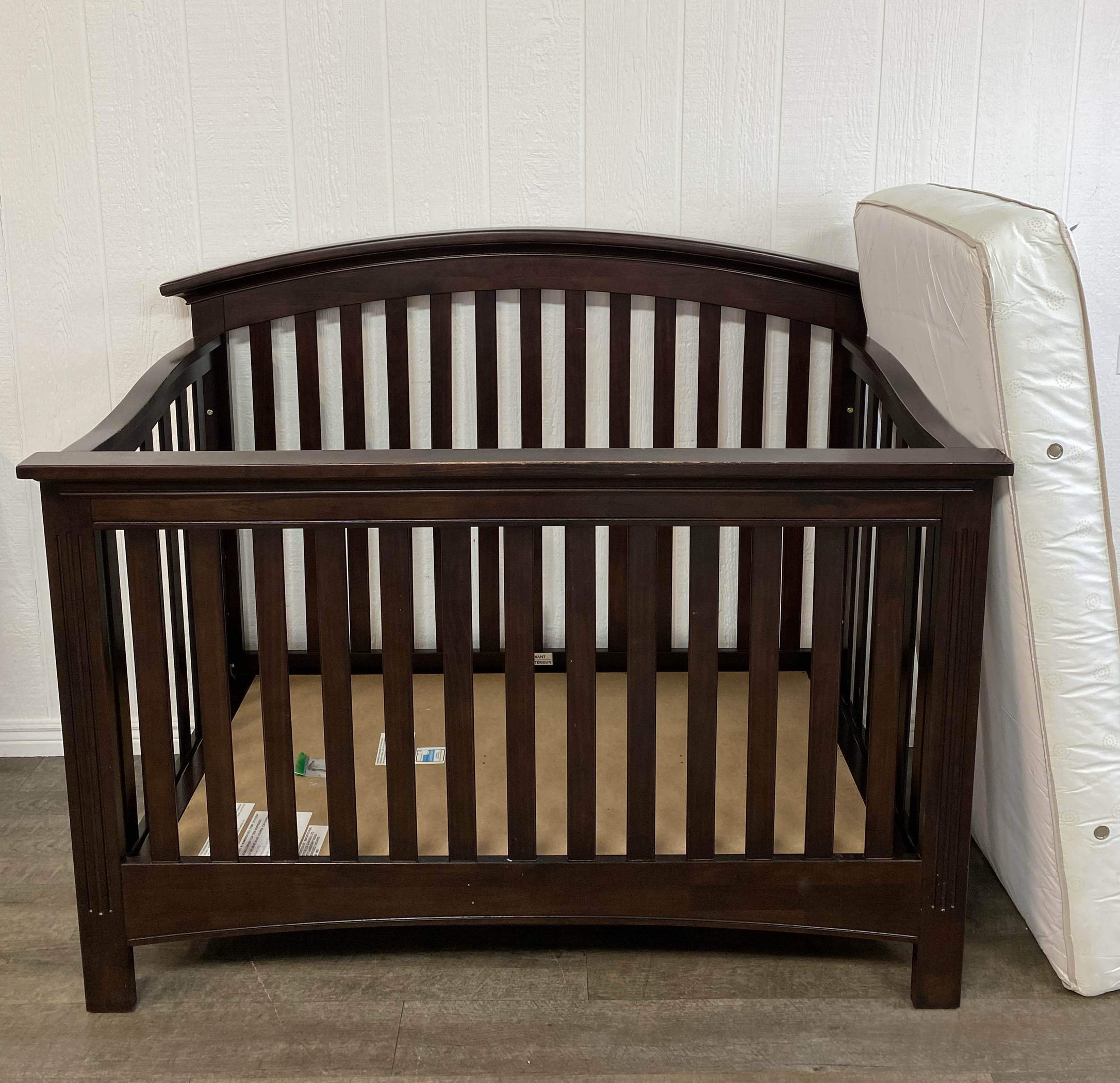Baby Cache Bliss Essentials Curved Top Crib With Mattress — GoodBuy Gear