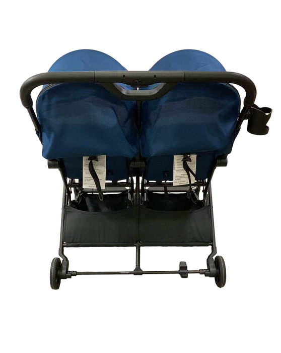 used Mompush Lithe Double Stroller, 2022, Navy