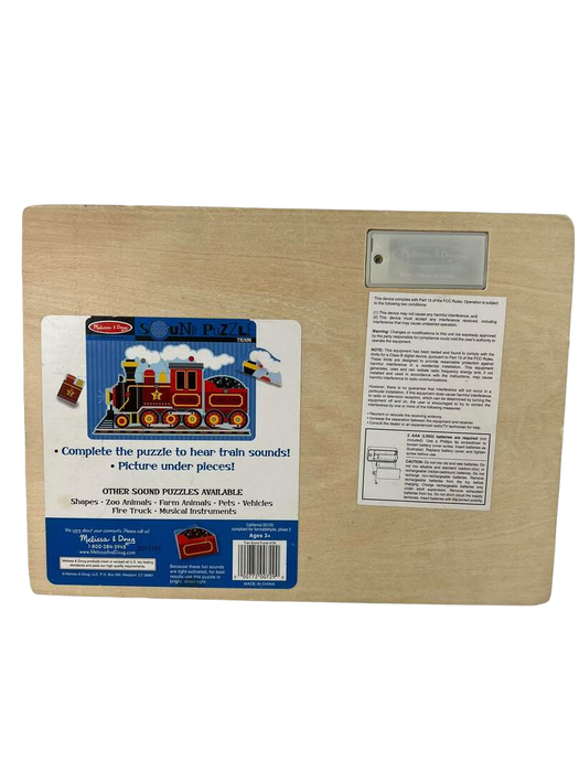 Shop Melissa & Doug Sound Puzzle, Train at GoodBuy Gear