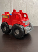 used Mega Bloks Fire Truck Rescue Building Set