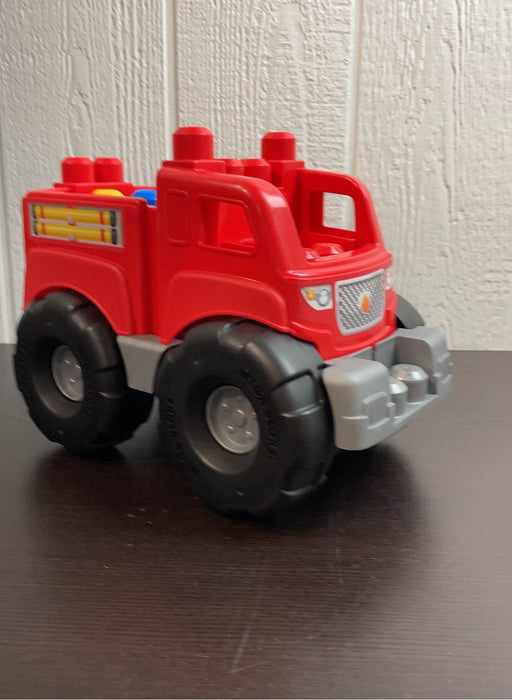 used Mega Bloks Fire Truck Rescue Building Set