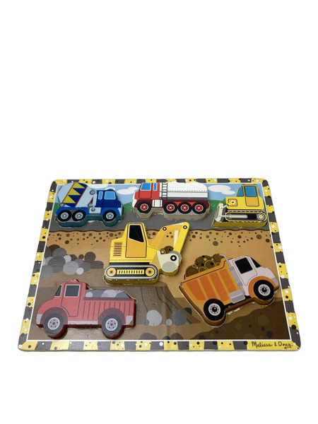 Melissa and doug sales chunky puzzle construction