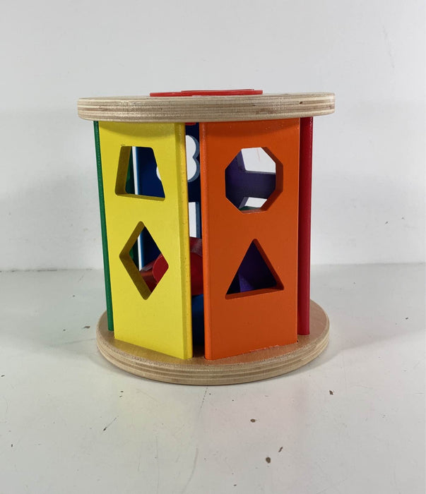 used Melissa & Doug Match and Roll Shape Sorter