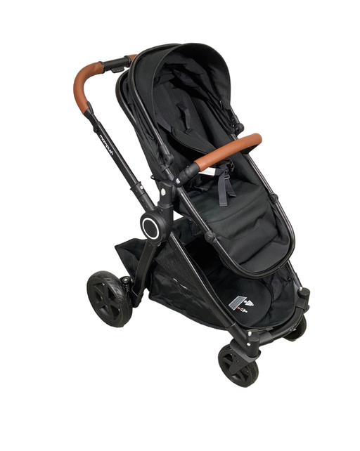 secondhand Mompush Ultimate 2 Baby Stroller, Black with Black Frame, 2022