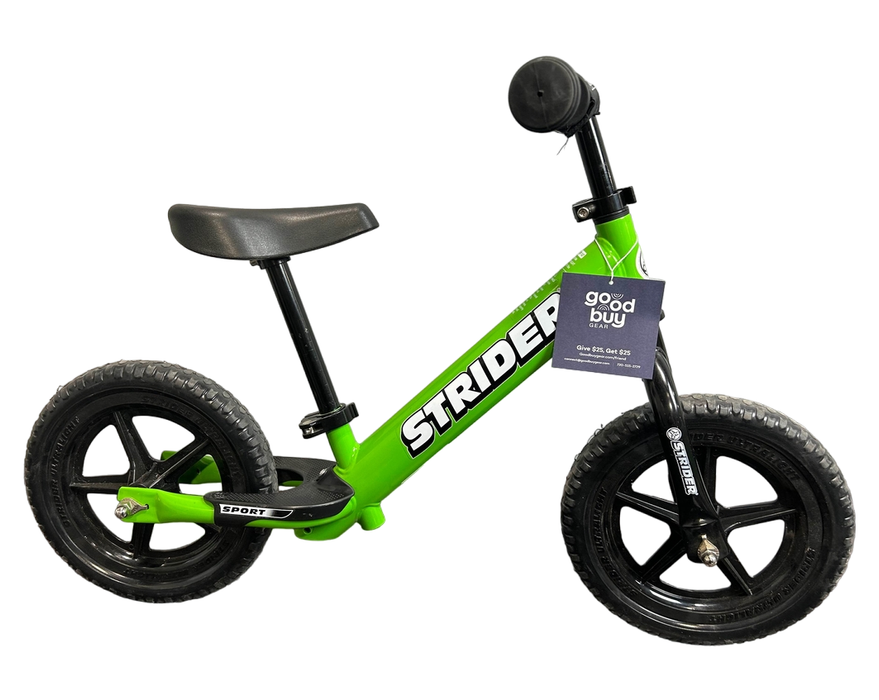 Shop Strider Balance Bike 12” Sport, Green at GoodBuy Gear