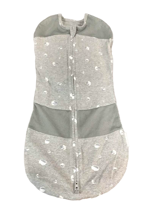 used Happiest Baby Sleepea Swaddle, Medium, Graphite Gray Planets