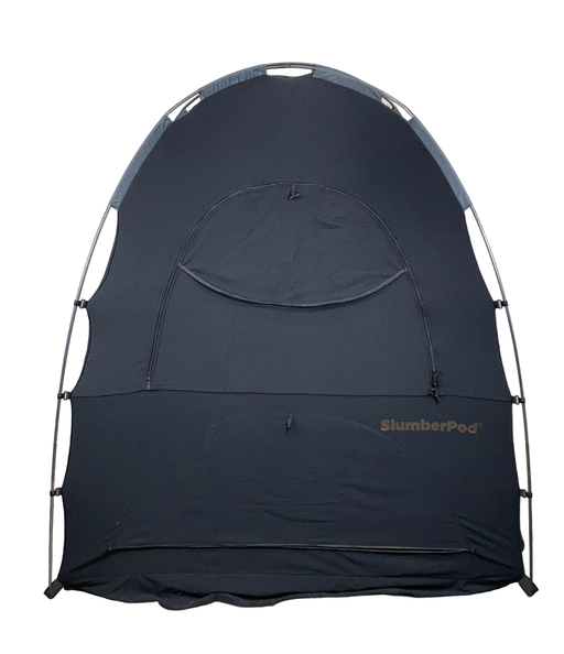 used SlumberPod 3.0 Sleep Canopy with Fan, Black with Gray Accents