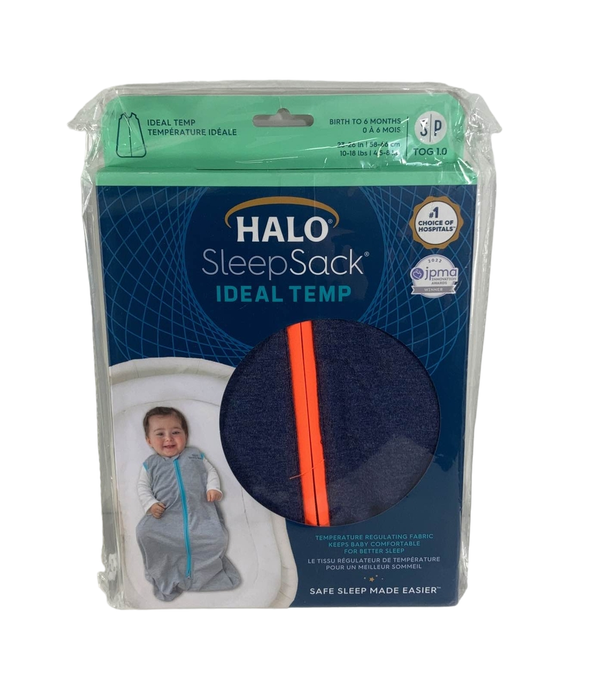 Shop Halo Ideal Temp Wearable Blanket, Small Navy/Orange at GoodBuy Gear