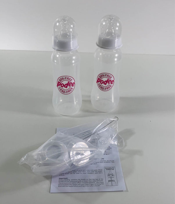 secondhand Podee Hands Free Baby Bottle, 2pk, 9oz