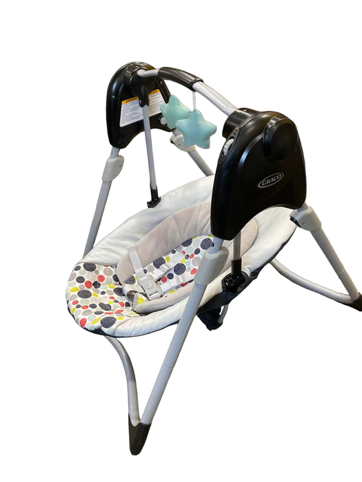 Shop Graco Slim Spaces Compact Baby Swing, Etcher at GoodBuy Gear