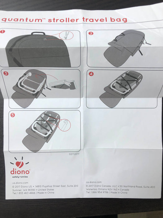 used Diono Quantum Stroller Travel Bag