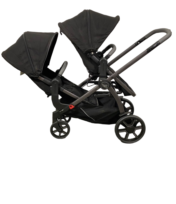 secondhand Peg Perego Agio Z4 Double Stroller, 2021, Black Pearl