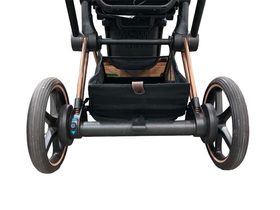 Cybex E-PRIAM Electric Stroller, Rose Gold, Deep Black, 2022