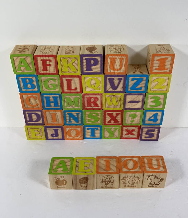 secondhand Maxim Enterprises Deluxe Wooden ABC Blocks