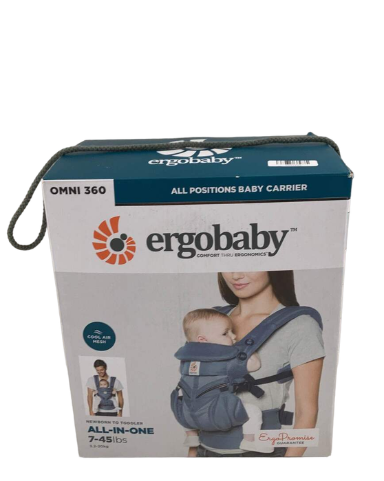 Ergobaby 360 All Positions Cool Air Mesh Baby Carrier, Oxford Blue