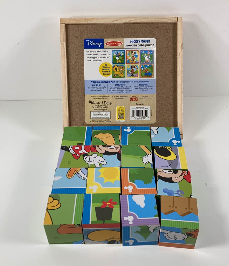 Melissa & Doug Cube Puzzle, Mickey Mouse Clubhouse