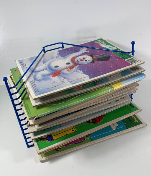 secondhand BUNDLE Puzzles, With Rack