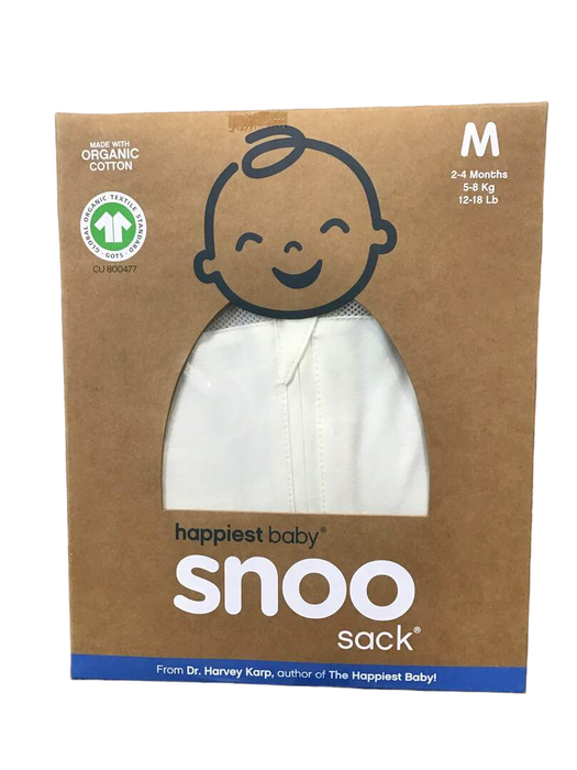 used Happiest Baby SNOO Sack, Medium (12-18 lbs), Ivory